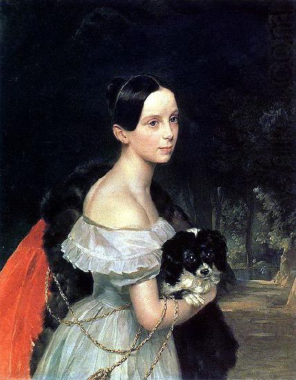 Portrait of U. M. Smirnova, Karl Briullov